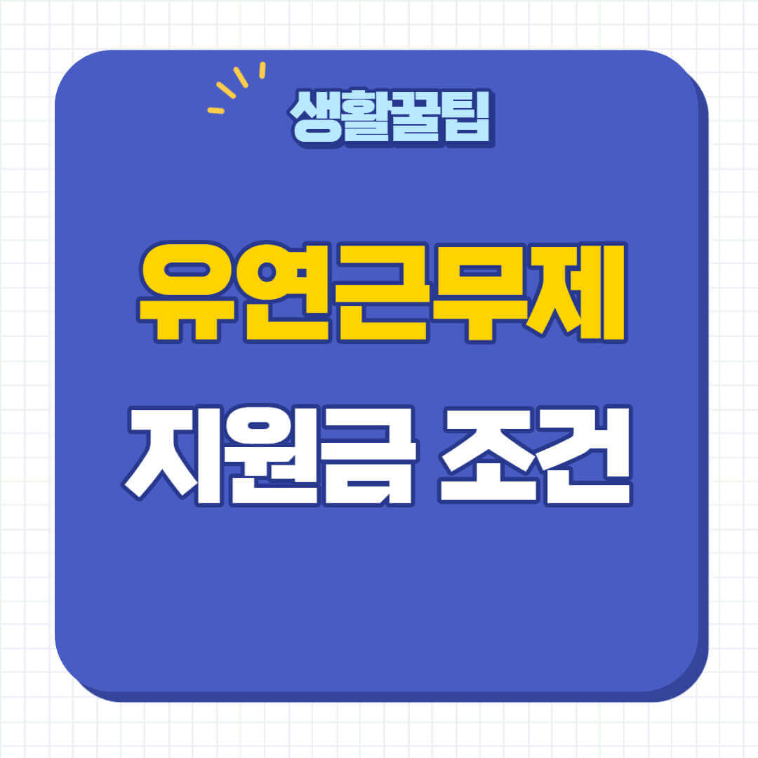 유연근무제 지원금