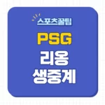 PSG 리옹 중계
