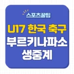 한국 부르키나파소 중계