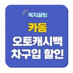 카동 오토캐시백 신청
