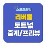 토트넘 리버풀 중계