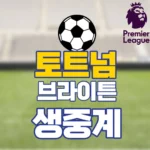 토트넘 브라이튼 중계